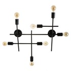 Люстра Стандарт 7×40 Вт Е27 черный 68×62 см BayerLux - фото 49188241