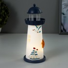 Ночник Морской маяк LED от батареек МИКС 7,5х7,5х17,5 см - фото 29547229