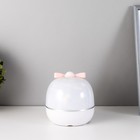 Ночник-проектор "Бант" со сменными картинками LED USB бело-розовый 13х13х16 см RISALUX - Фото 16
