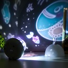 Ночник-проектор Зайчик LED USB белый 12х12х15,5 см RISALUX - фото 115852803