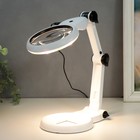 Лампа-лупа для творчества LEDx18 от 3ААА, USB белый 24,5х22 см - фото 9850795