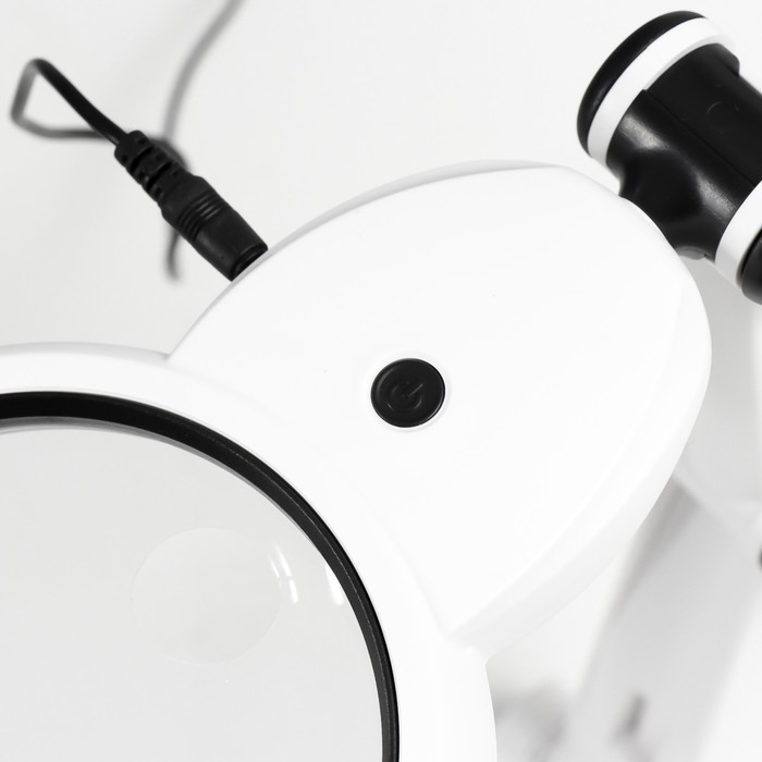 Лампа-лупа для творчества LEDx18 от 3ААА, USB белый 24,5х22 см - фото 1907522159