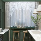 Тюль на кухню на шторной ленте 250х160 см, белый, 100% полиэстер - фото 1760387