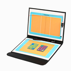 Тактическая магнитная доска для волейбола, 54×32 см - Фото 2