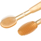 Набор прорезывателей для зубов, детский, Крошка Я, щеточка, массажер для десен, от 3 мес., цвет оранжевый. - фото 24338405