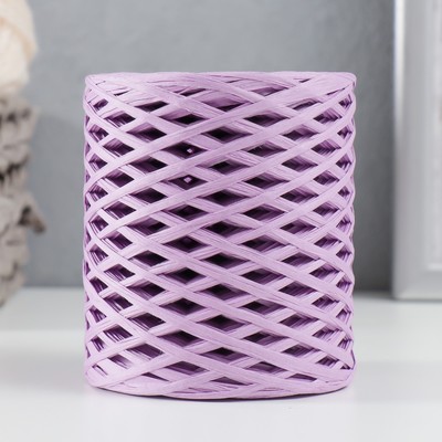 Пряжа 100% целлюлоза "Softino Raffia Color" ленточная, сиреневая 200м ±2м 120 гр