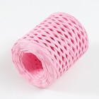 Пряжа 100% целлюлоза "Softino Raffia Color" ленточная, розовая 200м ±2м 120 гр - Фото 2