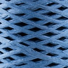Пряжа 100% целлюлоза "Softino Raffia Color" ленточная, синяя 200м ±2м 120 гр - Фото 3