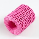 Пряжа 100% целлюлоза "Softino Raffia Color" ленточная, ярко-розовая 200м ±2м 120 гр - Фото 2