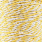 Пряжа 100% целлюлоза "Softino Raffia Color Melange" кручёная, жёлтая 100м ±2м 87 гр - Фото 3