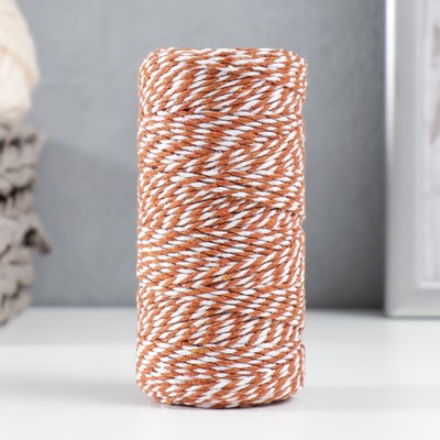 Пряжа 100% целлюлоза "Softino Raffia Color Melange" кручёная, шоколад 100м ±2м 87 гр