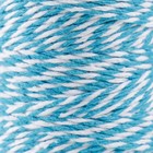 Пряжа 100% целлюлоза "Softino Raffia Color Melange" кручёная, голубая 100м ±2м 87 гр - Фото 3