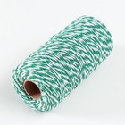 Пряжа 100% целлюлоза "Softino Raffia Color Melange" кручёная, ярко-зелёная 100м ±2м 87 гр - Фото 2