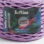 Пряжа 100% целлюлоза "Softino Raffia Color" кручёная, светло-сиреневая 200м ±2м 120 гр - Фото 4
