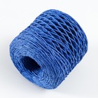 Пряжа 100% целлюлоза "Softino Raffia Color" кручёная, синяя 200м ±2м 120 гр - Фото 2
