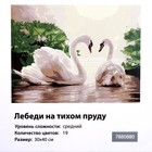 Картина по номерам на холсте с подрамником «Лебеди на тихом пруду», 40 х 30 см - Фото 6