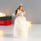 Сувенир полистоун "Ангел-принцесса, платье со звёздами звезда/сердечко" МИКС 14,5х7,3х4,8 см   75464 - фото 21757081