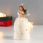 Сувенир полистоун "Ангел-принцесса, платье со звёздами звезда/сердечко" МИКС 14,5х7,3х4,8 см   75464 - фото 21757082