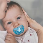 Соска - пустышка латексная классическая «Листочек», от 3 мес., синяя - Фото 3