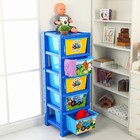 Комод универсальный «Синий трактор», 5 секций, 127×52×42 см - Фото 3