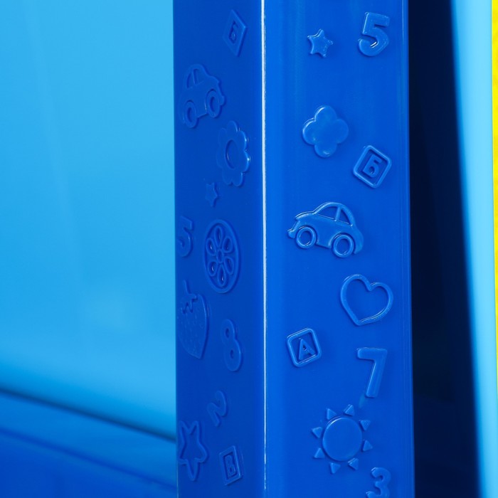 Комод универсальный №1 «Синий трактор», 5 секций, 127 × 52 × 42 см - фото 1911799264