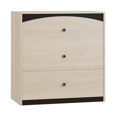 Комод с 3-мя ящиками «Ева», 840×438×872 мм, цвет дуб сонома / дуб венге