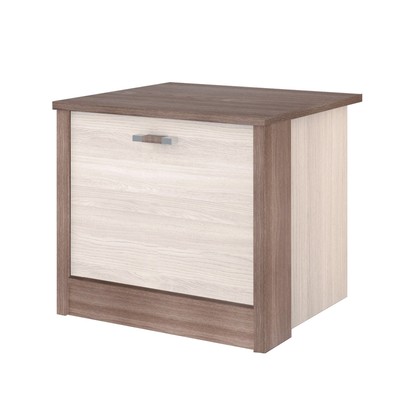 Тумба прикроватная «Николь», 466×420×416 мм, дверь, цвет ясень шимо светлый / тёмный