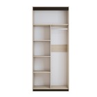 Шкаф 2-х дверный для одежды «Ева», 940 × 524 × 2168 мм, цвет дуб сонома / дуб венге - Фото 2