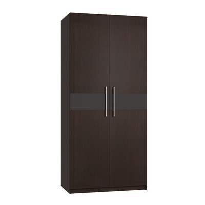 Шкаф для одежды 2-х дверный «Роксана», 1002 × 584 × 2198 мм, цвет дуб венге