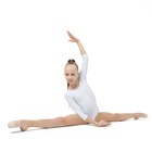 Купальник для гимнастики и танцев Grace Dance, р. 36, цвет белый - Фото 5