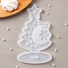 Молд для заливки «3D Ёлка», 16×9.4 см, силикон, прозрачный - Фото 2