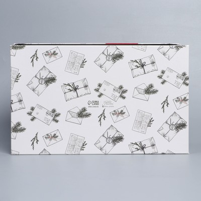 Коробка подарочная новогодняя «Волшебного Нового года», 32.5×20×12.5 см