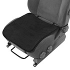Накидка на передне сиденье, искусственный мутон, на антислике, 48 х 48 см, черный - фото 8094212