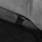 Накидка на передне сиденье, искусственный мутон, на антислике, 48 х 48 см, черный - фото 8094214