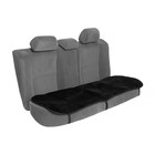 Накидка на заднее сиденье, искусственный мутон, на антислике, 50 х 135 см, черный - фото 9959946