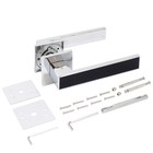 Ручка раздельная «АЛЛЮР» АРТ «ЛАНА» CP/BL, цвет хром  (артикул 9259582)  большой выбор товаров оптом и в розницу по низким ценам с доставкой