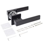 Ручка раздельная «АЛЛЮР» АРТ «РИНГО» BL, матовая, чёрная  (артикул 9259595)  большой выбор товаров оптом и в розницу по низким ценам с доставкой