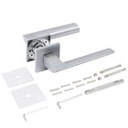 Ручка раздельная «АЛЛЮР» АРТ «СЕЛЕНА» MSC, цвет матовый хром  (артикул 9259602)  большой выбор товаров оптом и в розницу по низким ценам с доставкой