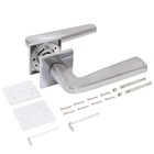 Ручка раздельная «АЛЛЮР» АРТ «УИТНИ» SC, цвет матовый хром  (артикул 9259608)  большой выбор товаров оптом и в розницу по низким ценам с доставкой