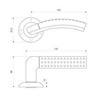 Ручка раздельная «АЛЛЮР» АРТ «ФОСТЕР» BL, матовая, чёрная - Фото 3