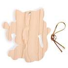 Ёлочная игрушка - подвеска деревянная «Новый год! Милый котик» - Фото 3