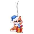 Ёлочная игрушка - подвеска деревянная «Новый год! Праздник у котика» - Фото 2