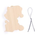 Ёлочная игрушка - подвеска деревянная «Новый год! Праздник у котика» - Фото 3