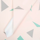 Пленка флористическая в листах, "Геометрия", розовый, 58 х 58 см - Фото 1