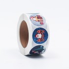 Наклейки в рулоне «Зимние забавы», 500 шт., 2.5×2.5 см - Фото 3