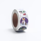 Наклейки в рулоне «Зимушка», 500 шт., 2.5×2.5 см - Фото 3