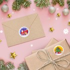 Наклейки новогодние в рулоне «Ночь перед Рождеством», для декора и подарков, 500 шт., 3.8×3.8 см - Фото 2