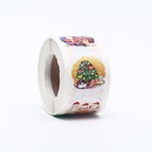 Наклейки новогодние в рулоне «Ночь перед Рождеством», для декора и подарков, 500 шт., 3.8×3.8 см - Фото 3