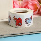 Наклейки новогодние в рулоне «Новогодние угощения», для декора и подарков, 500 шт., 3.8×3.8 см - Фото 5