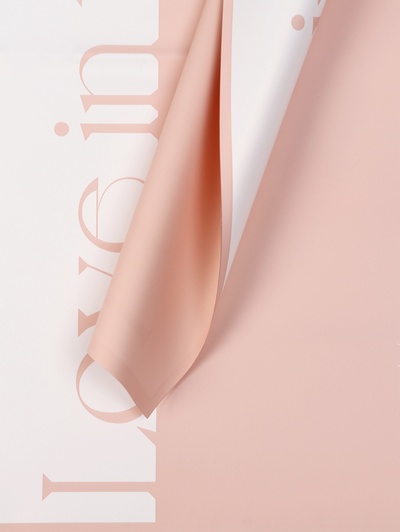 Пленка для цветов и букетов, «Любовь в воздухе» 65 мкм, розовый 58×58 см